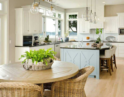 Open Kitchen With Breakfast Nook