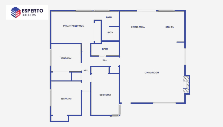 Large Alameda ADU Floor Plan
